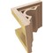 Ekena Millwork 8"W x 8"D x 8"H Wide Sheridan Rough Cedar Woodgrain TimberThane Corbel, Primed Tan CORUR08X08X08SHERCPR - alternate 2